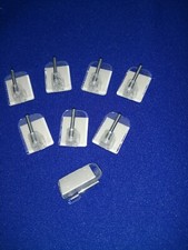 8 Klebehaken transparent für Vitragestangen Scheibengardinen Gardine Vorhang