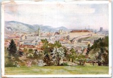 Postcard - Linz, view from