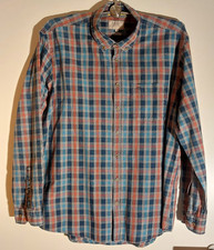 Camel active Herrenhemd xl, regular fit, blau-grau-rot gemustert, Baumwolle