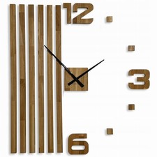 XXL Oak Wood Wall Clock