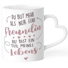 Tasse mit herz henkel geschenk - mit, herz-henkel