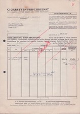 Rechnung Cigaretten