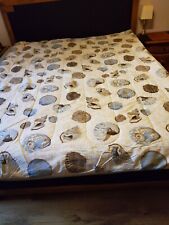 Tagesdecke/Bettdecke Florida Muscheln, wattiert, zum Wenden, ca. 167 x 210cm