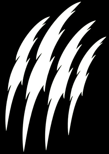 Monster kralle sticker - 2x,