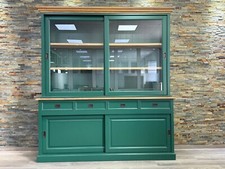 Vitrinen-Schrank  Wohnzimmerschrak Vitrine Landhaus  Esszimmervitrine Massivholz