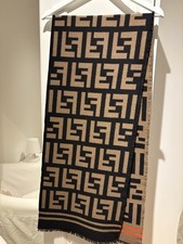 FENDI Schal/Woll-Seidenmix