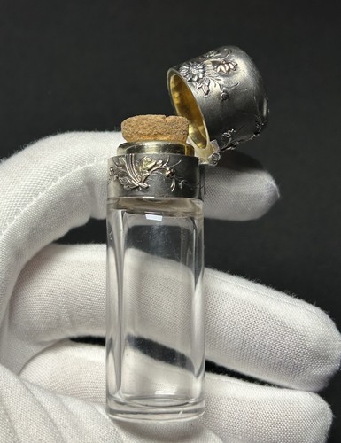 Glas silber flakon - glas, &