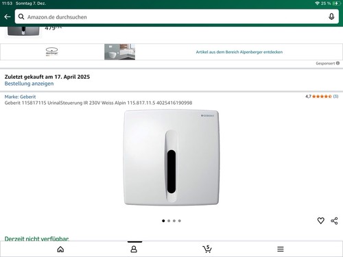 Urinalsensor für