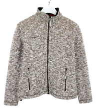 Mammut Jacke Damen Groß Wollmischung Strick Hülle Mischung Weiches Innenfutter