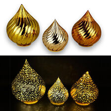 3 Glastropfen Rillendesign mit