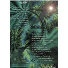 Drug - Spliffy Poem - 10x15cm - Carte Postale / Postcard