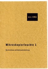 ZEISS Bedienungsanleitung MIKROSKOPIERLEUCHTE L Beschreibung Mikroskop (Y4413