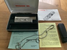 MINOX BL Kamera mit Anleitung Kette Leder Etui Originalverpackung