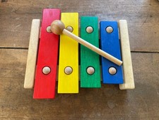 Kinder Holz Xylophon mit Dämpfung Plan Toys Sehr guter Zustand Baby Kleinkind