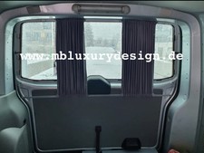 GARDINEN VORHÄNGE für VW T5 T6 TRANSPORTER Heckklappe einlagig Grau