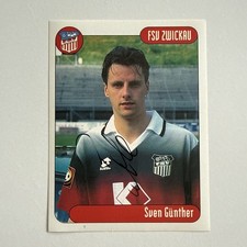 DS Fussball 1996/97 2.BL #116 Sven Günther/FSV Zwickau signiert