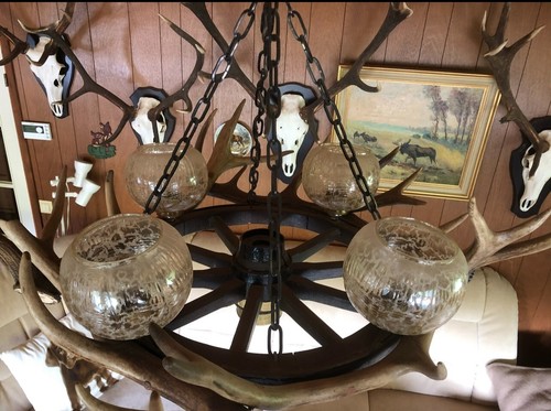 Geweihlampe flammig aus - geweihlampe, 4