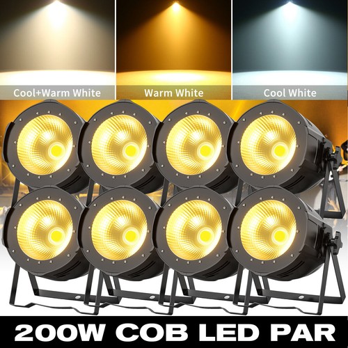 200w cob led par dmx - 8x,