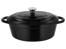 SILVERCREST® Bräter Gusseisen 29 cm / 4,8 Liter (Schwarz) - B-Ware sehr gut