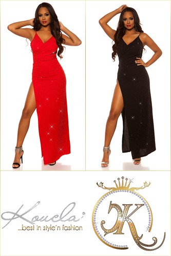 Damen sexy abendkleid - damen, red