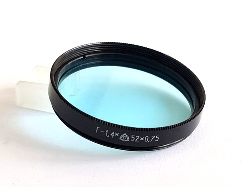 Lichtfilter 52mm blau - 52mm,, blau-1,4x