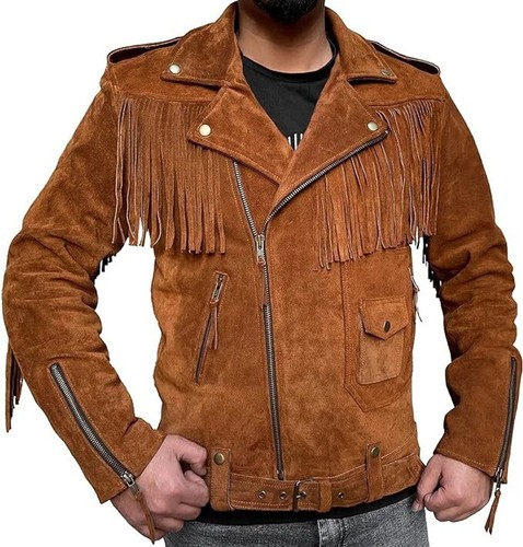 Herren braun indianer biker - herren,