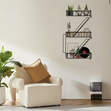 Vintage Wandregal Eisen (stabil) Leitern Regal Küchenregal Industrie Design