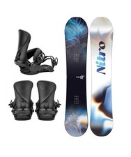 Nitro Snowboard Damen Set Board Lectra 146cm Cosmic Bindung (schwarz)