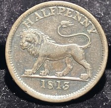England Token 1813 Half Penny