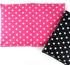 Dinkelkissen 2er Set  je 30 x 20 cm   Pink Schwarz   Körnerkissen  Wärmekissen