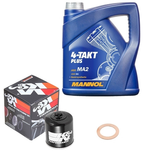 ölfilter set mannol - k&n, 10w40