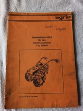 Ersatzteilliste 550/4 für den
