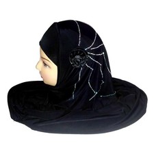 Kopftuch mit Strass Islam Kopfbedeckung Jadeed Muslima Hijab Tuch Khimar Niqab