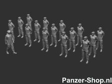 16x Bundeswehr Figuren, Soldaten Auf Appell, Spur H0, 1:87, Unbemalt, Minitanks
