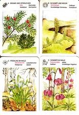 Geschützte Pflanzenr  Quartett 32 Karte + Anleitung DDR 1988 neuwertig