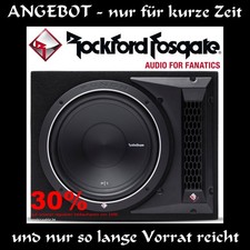 Black Week Rockford Fosgate 500 Watt 30cm Subwoofer PUNCH P1-1X12 Auto Sub 4 Ohm