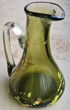 vintage Henkelkrug aus Glas