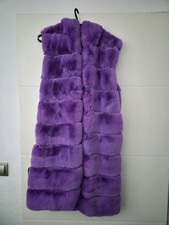 Damen Longweste Plüsch Lila