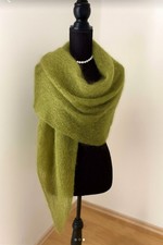 Tuch handgestrickt Mohair