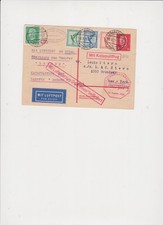 Dt. Reich Katapult Post 10.9.1929 Dampfer Bremen-New. York