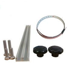 2x 1m Aluminium C Profil inkl