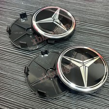 Für Mercedes Benz 68MM Alufelge Wheel Emblem Nabenkappen Nabendeckel Radkappen