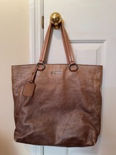 Prada Tan Metallic Vitello