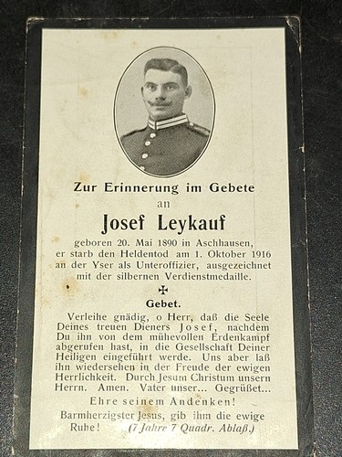 Sterbebild soldat uffz gef - sterbebild,,