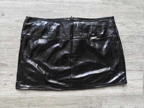 Lackrock kunstleder minirock - kunstleder,