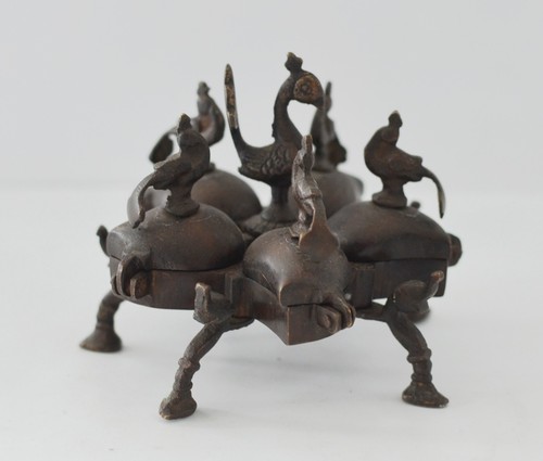 Vintage kumkum box indien - kumkum,