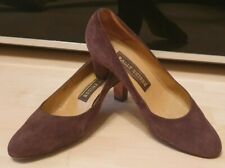 Bally Suisse Pumps Schuhe Wildleder Braun Gr. 38,5