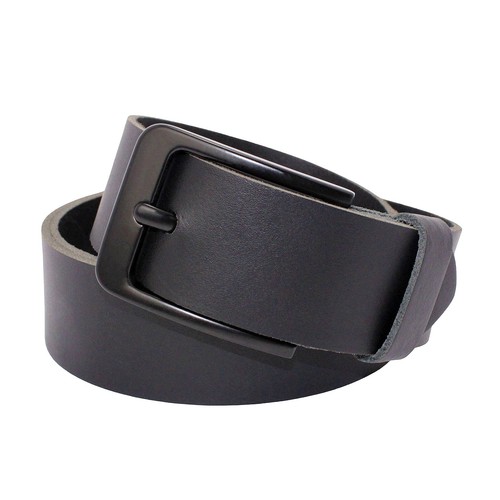 Gürtel leder schwarz 4cm - gürtel,