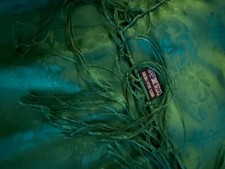 Trachten Tuch aus Seide mit Fransen grün