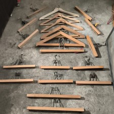 20  Alte Konvol. Kleiderbügel  Hosenbügel